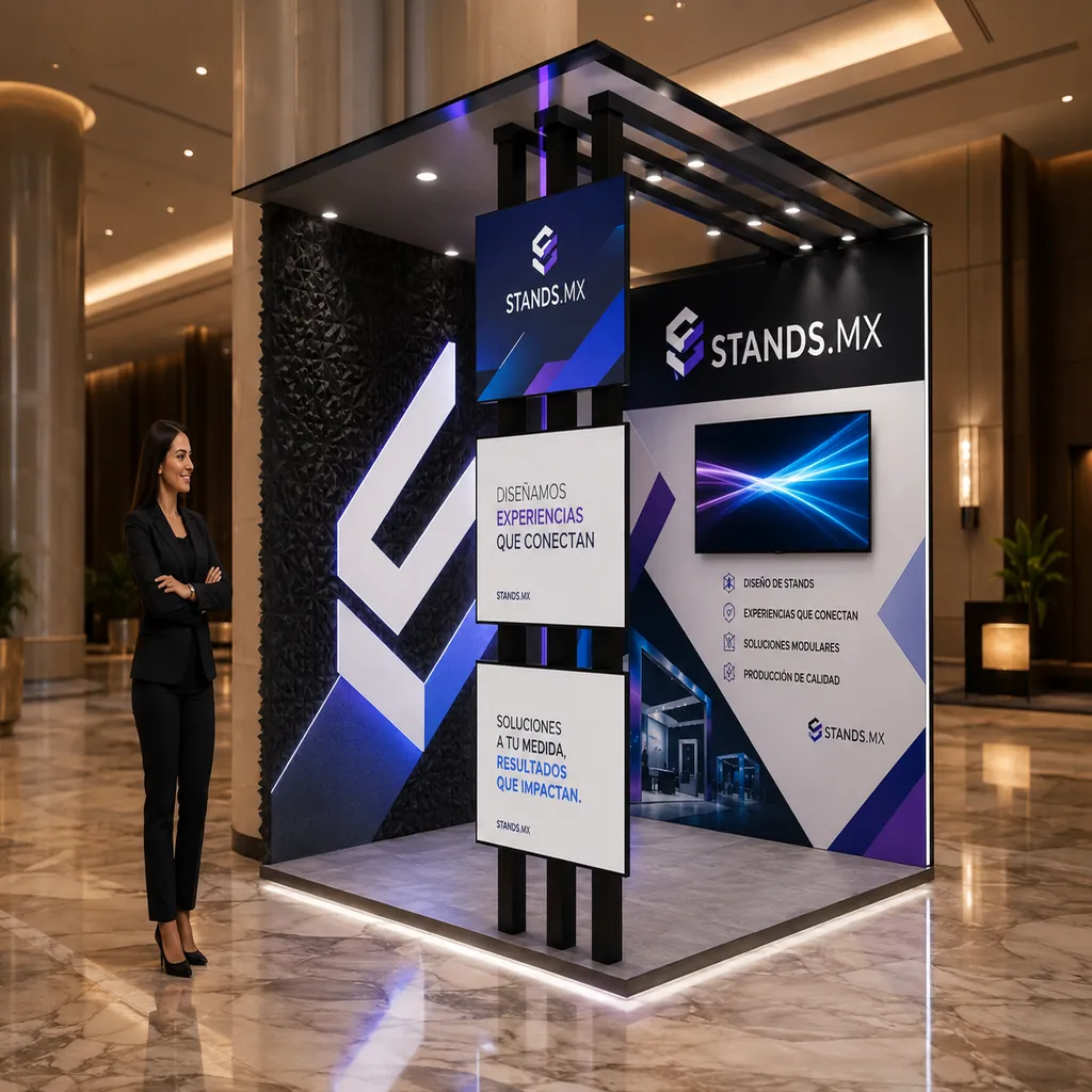 Stand 3x3 m Cajón — modelo Shanghái