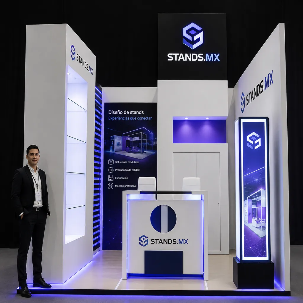 Stand 3x3 m Cajón — modelo Singapur