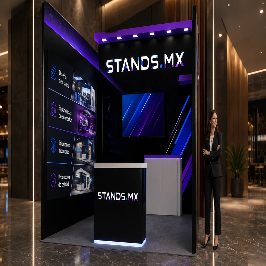 Stand 3x3 m Esquina — modelo Toronto