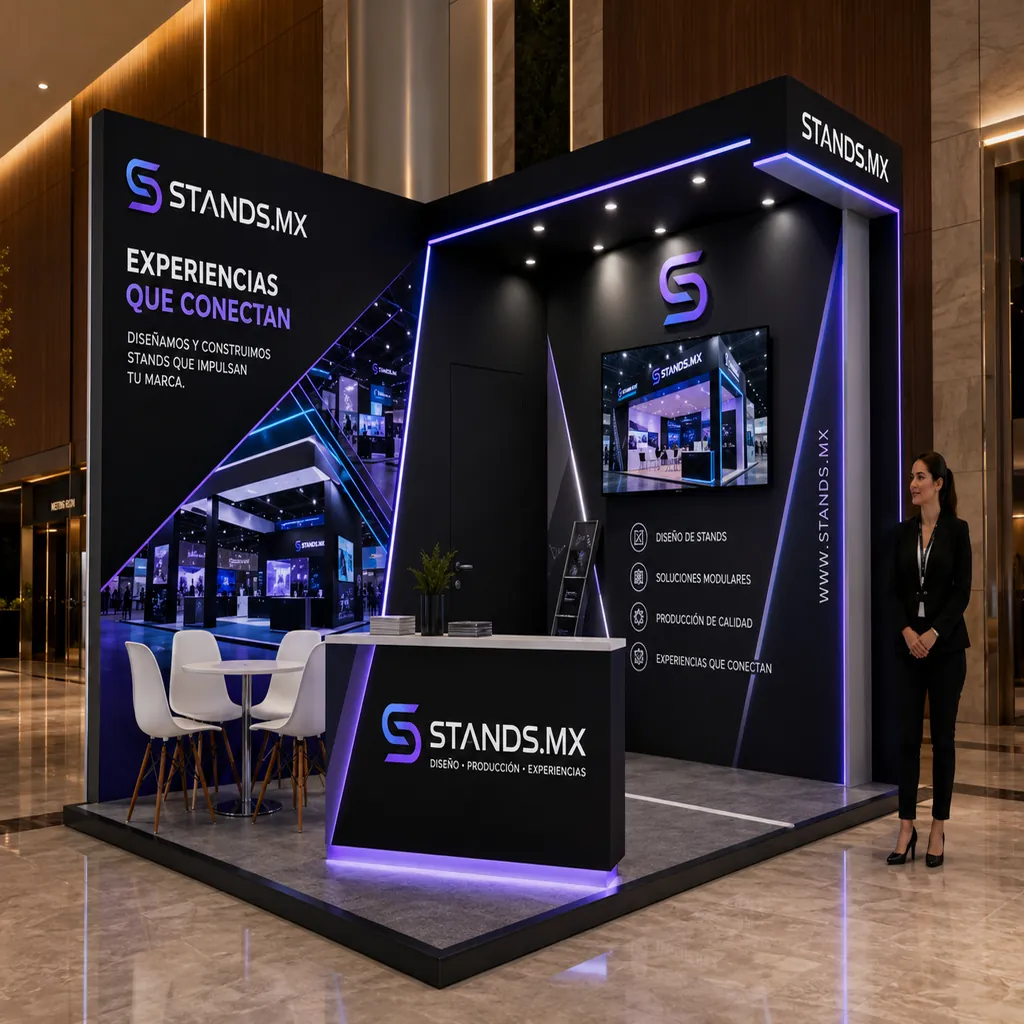 Stand 3x3 m Esquina — modelo Montreal