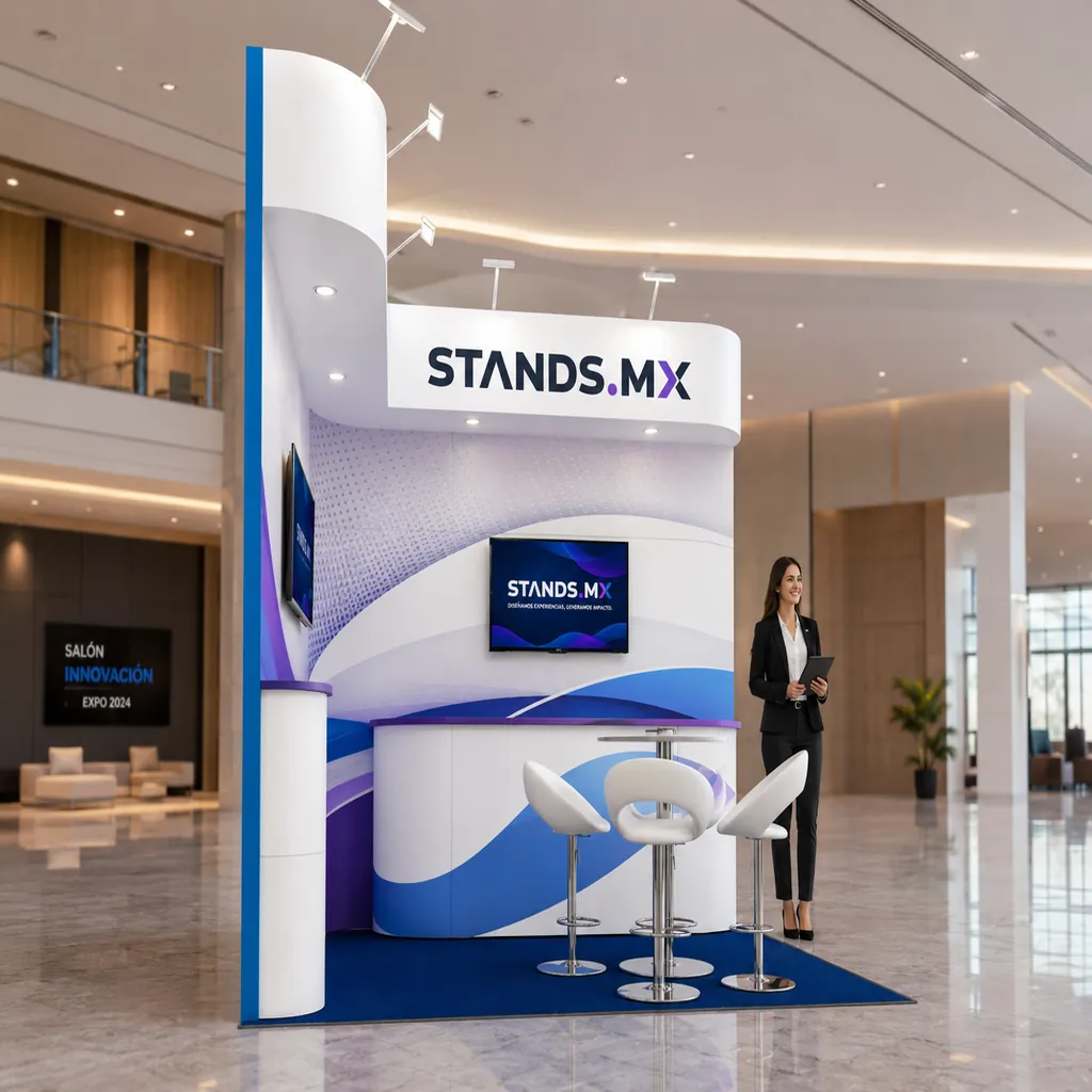 Stand 3x3 m Esquina — modelo Viena