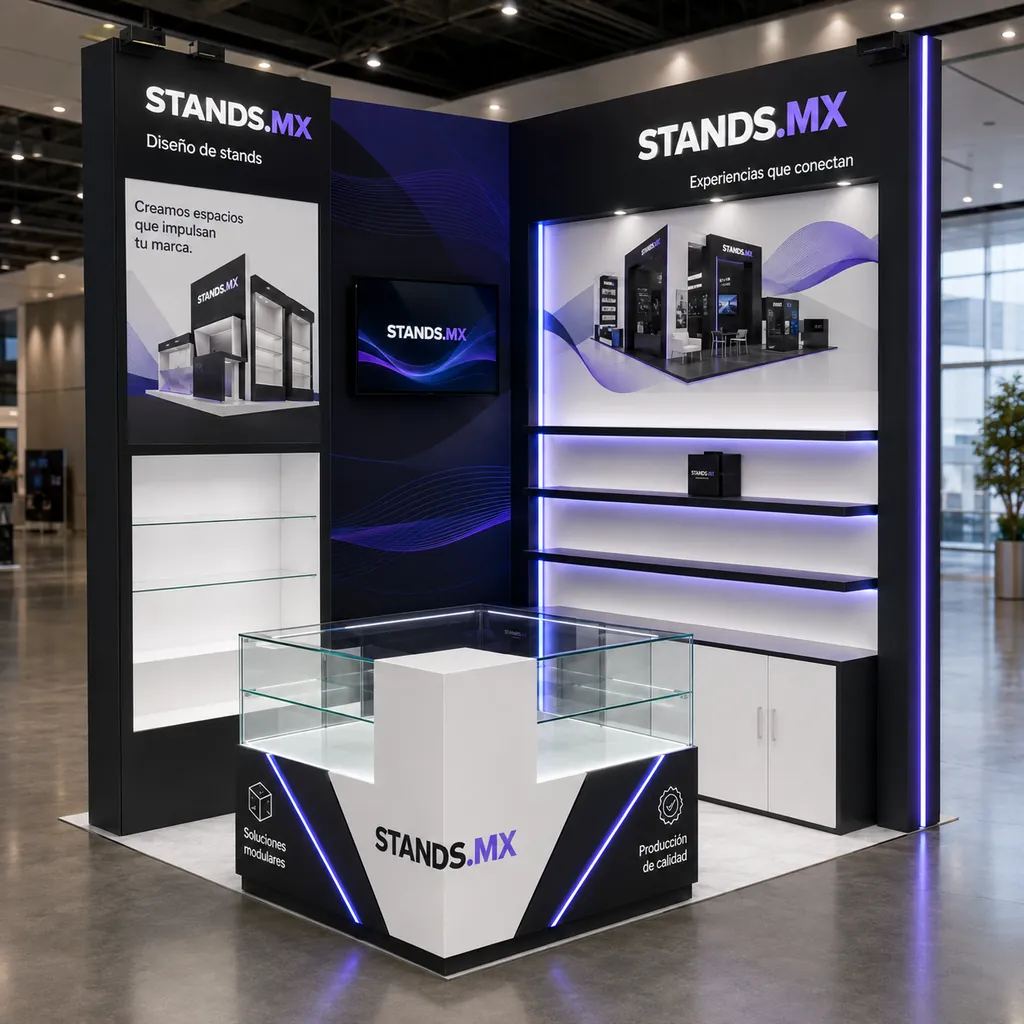Stand 3x3 m Esquina — modelo Dubái