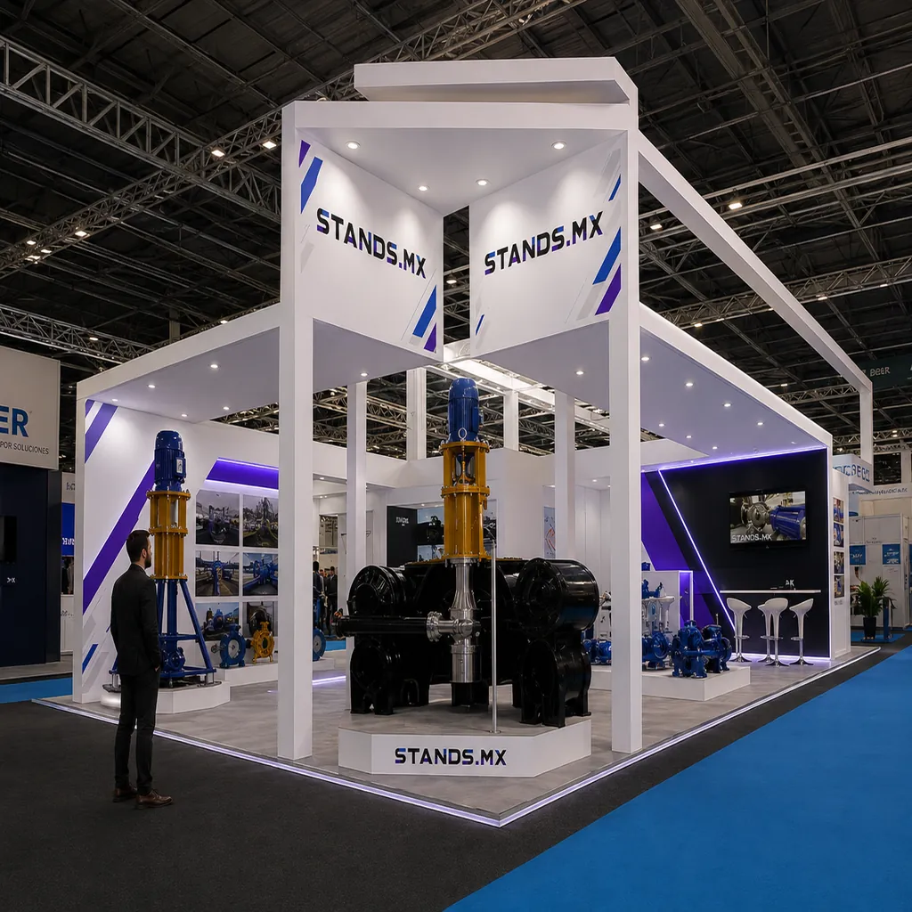 Stand 6x12 m Cabecera — modelo São Paulo