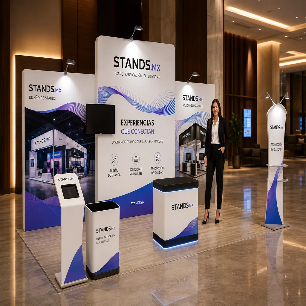 Stand 6x3 m Cabecera — modelo Helsinki