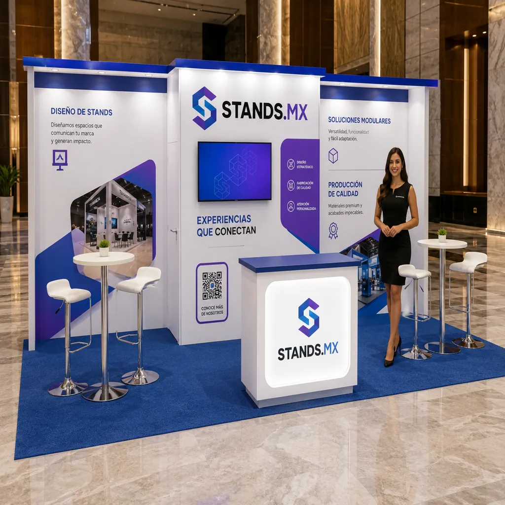 Stand 6x3 m Cabecera — modelo Oslo