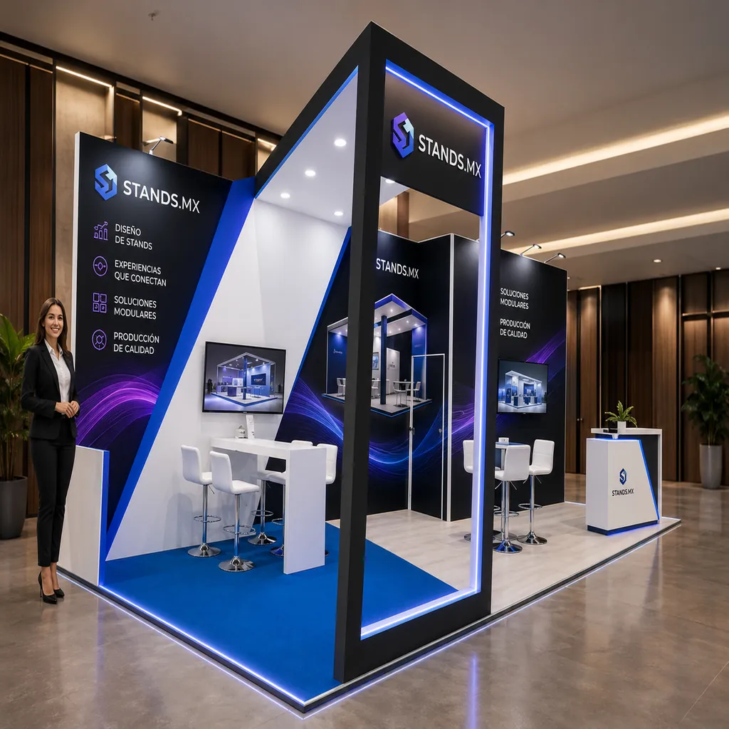 Stand 6x3 m Cabecera — modelo Varsovia