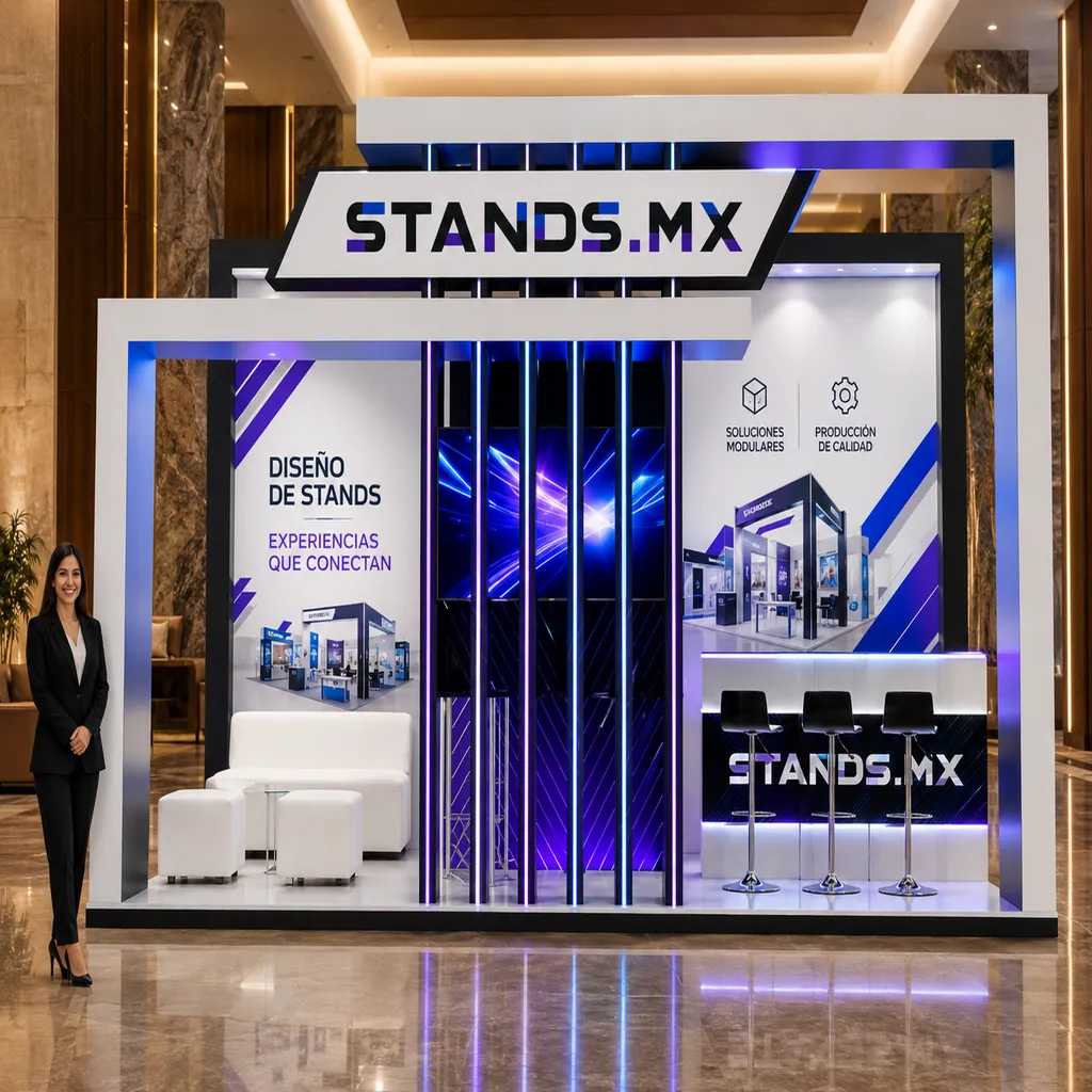 Stand 6x3 m Cabecera — modelo Lisboa