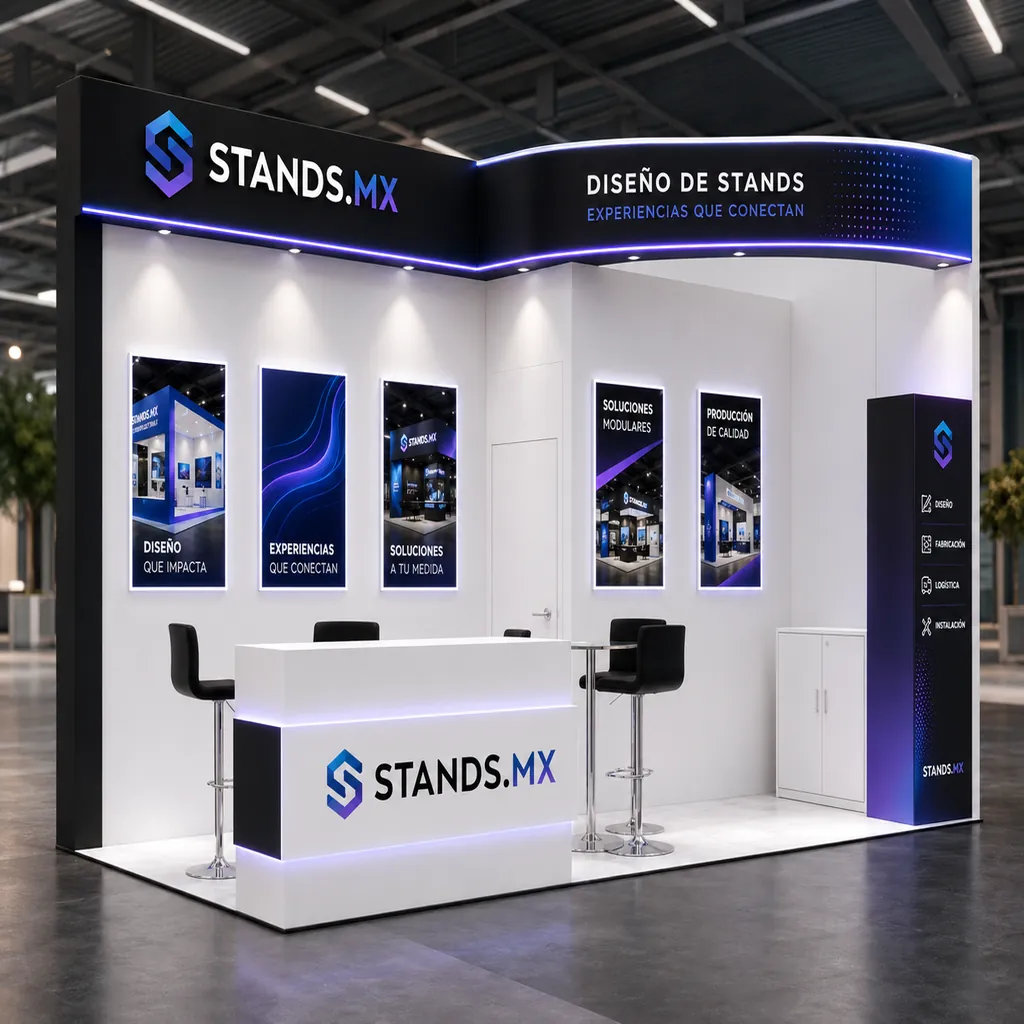 Stand 6x3 m Esquina — modelo Budapest