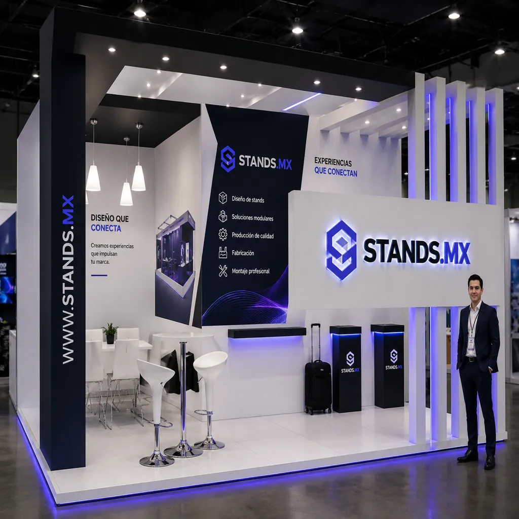 Stand 6x3 m Esquina — modelo Dublín