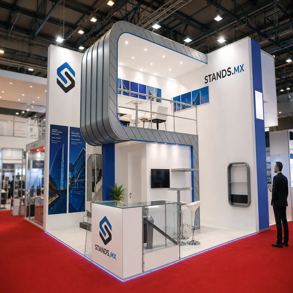 Stand 6x6 m Doble piso — modelo Houston