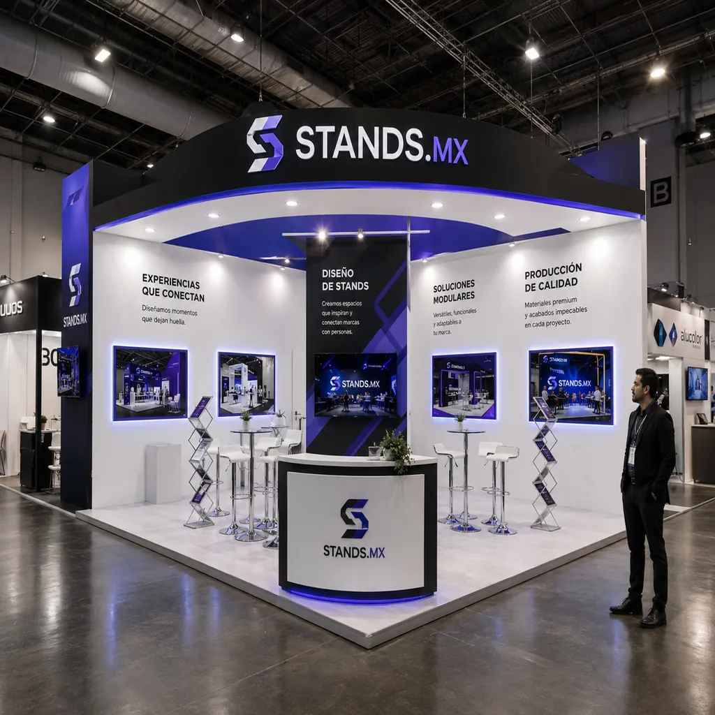 Stand 6x6 m Esquina — modelo Chicago