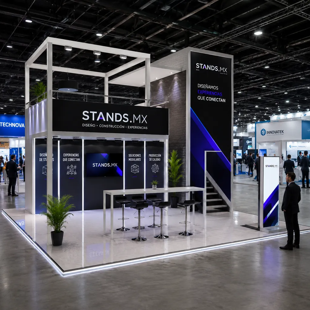 Stand 6x6 m Doble piso — modelo Las Vegas