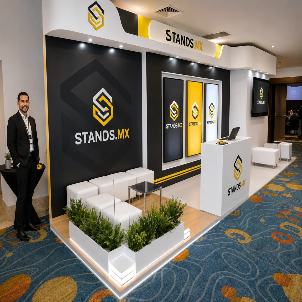 Stand 9x3 m Cabecera — modelo Moscú