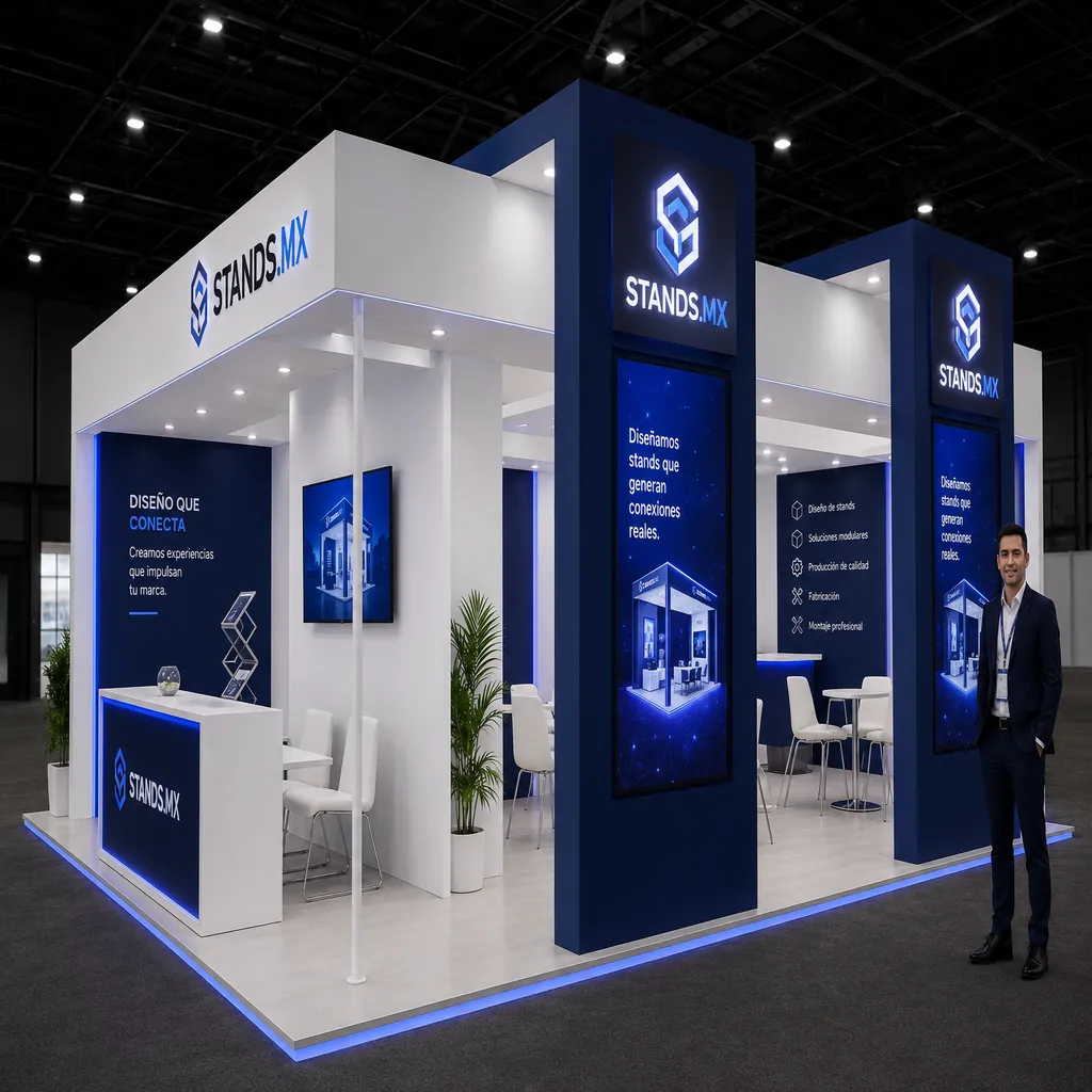 Stand 9x6 m Esquina — modelo Lima