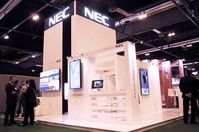 Stand modular para feria comercial