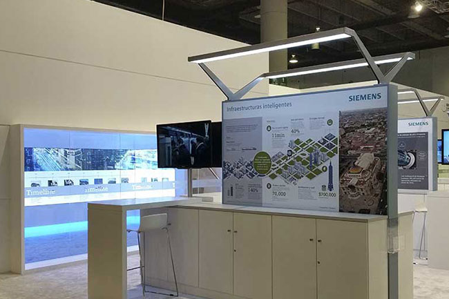 Stand industrial b2b fabricado por STANDS.MX